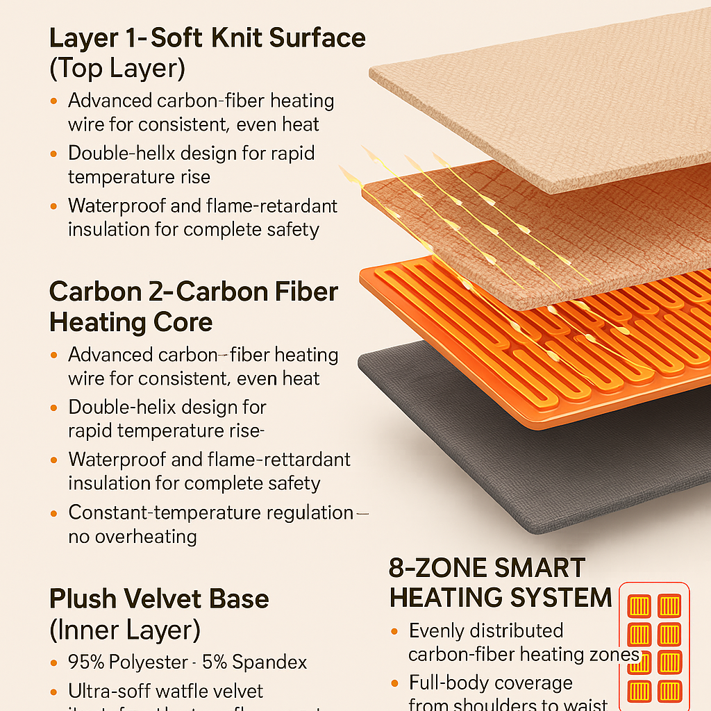 Wearable Heated Blanket