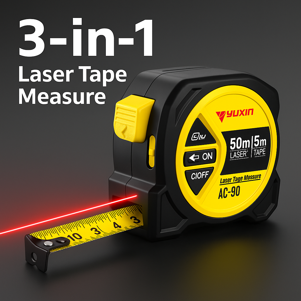 3-in-1 Laser Tape Measure